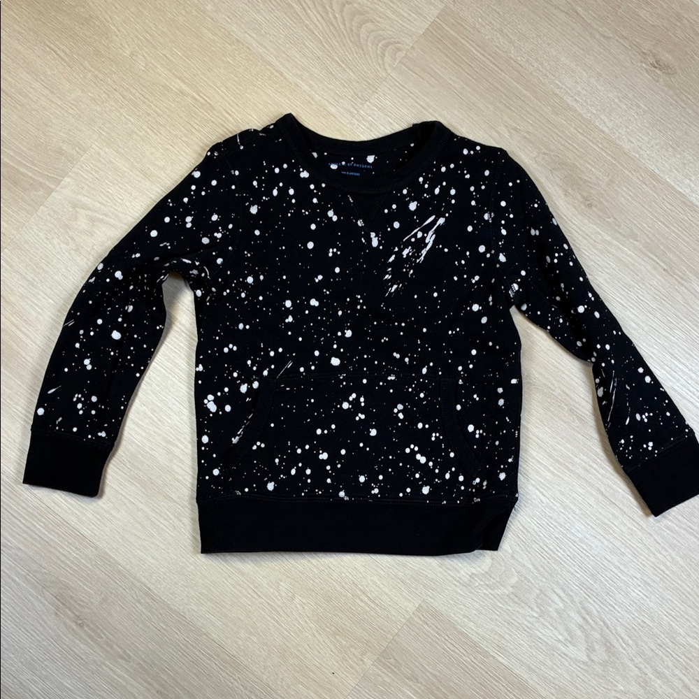 Rockets of Awesome Black & White Splatter Sweatshirt Girl’s size 8